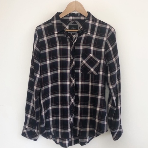 Rails long sleeve plaid flannel small button down - Picture 1 of 7
